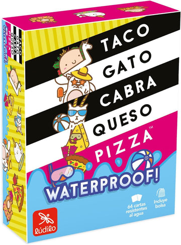Juego de Cartas - Juego de Concentración - Taco Gato Cabra Queso Pizza Waterproof - Ludilo