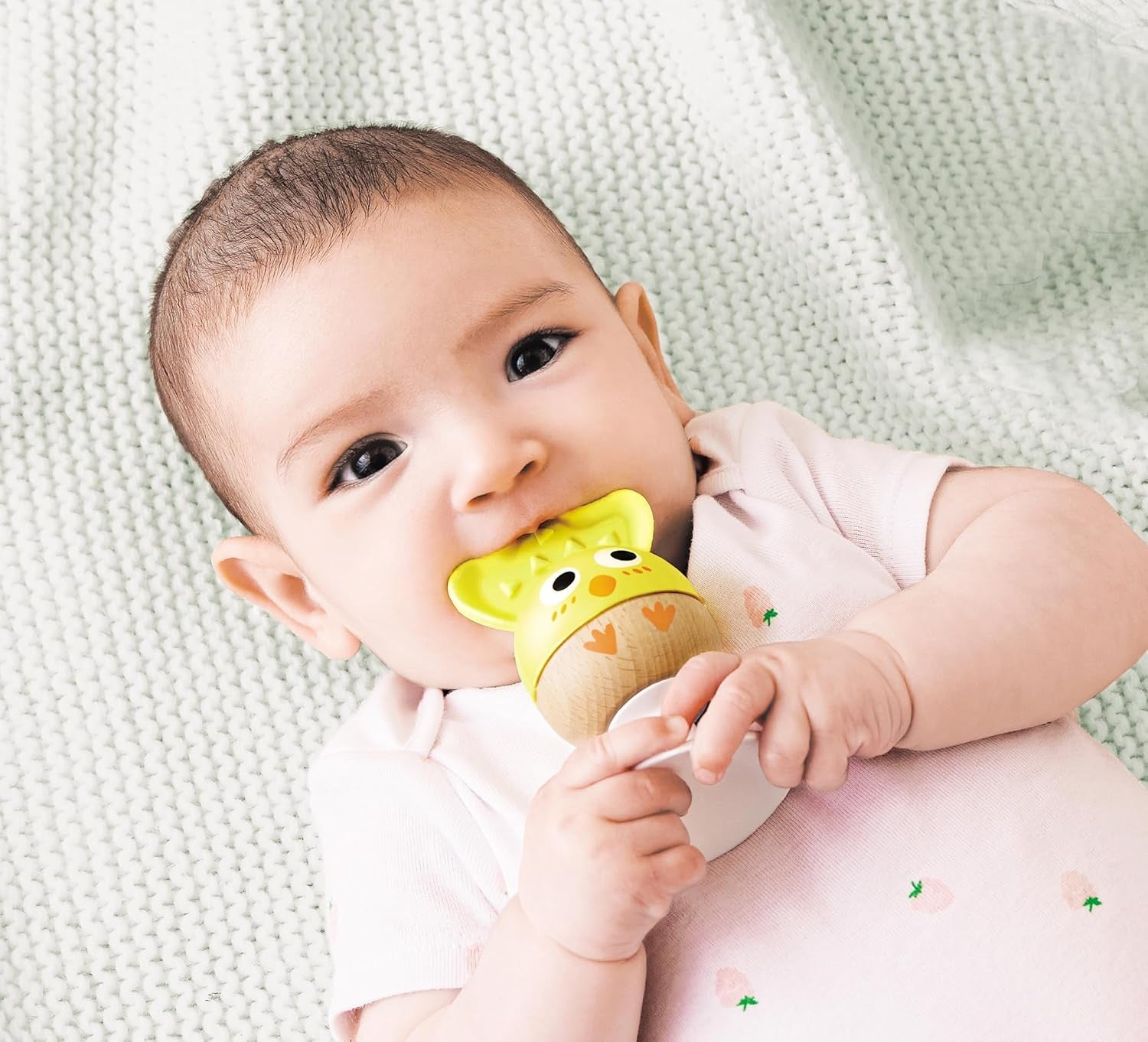 Set de Sonajeros y Mordedores de Madera para Bebés - Hape | Educar Jugando