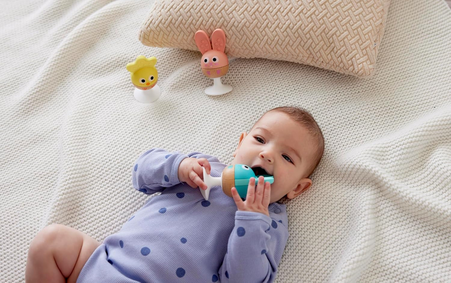 Set de Sonajeros y Mordedores de Madera para Bebés - Hape | Educar Jugando