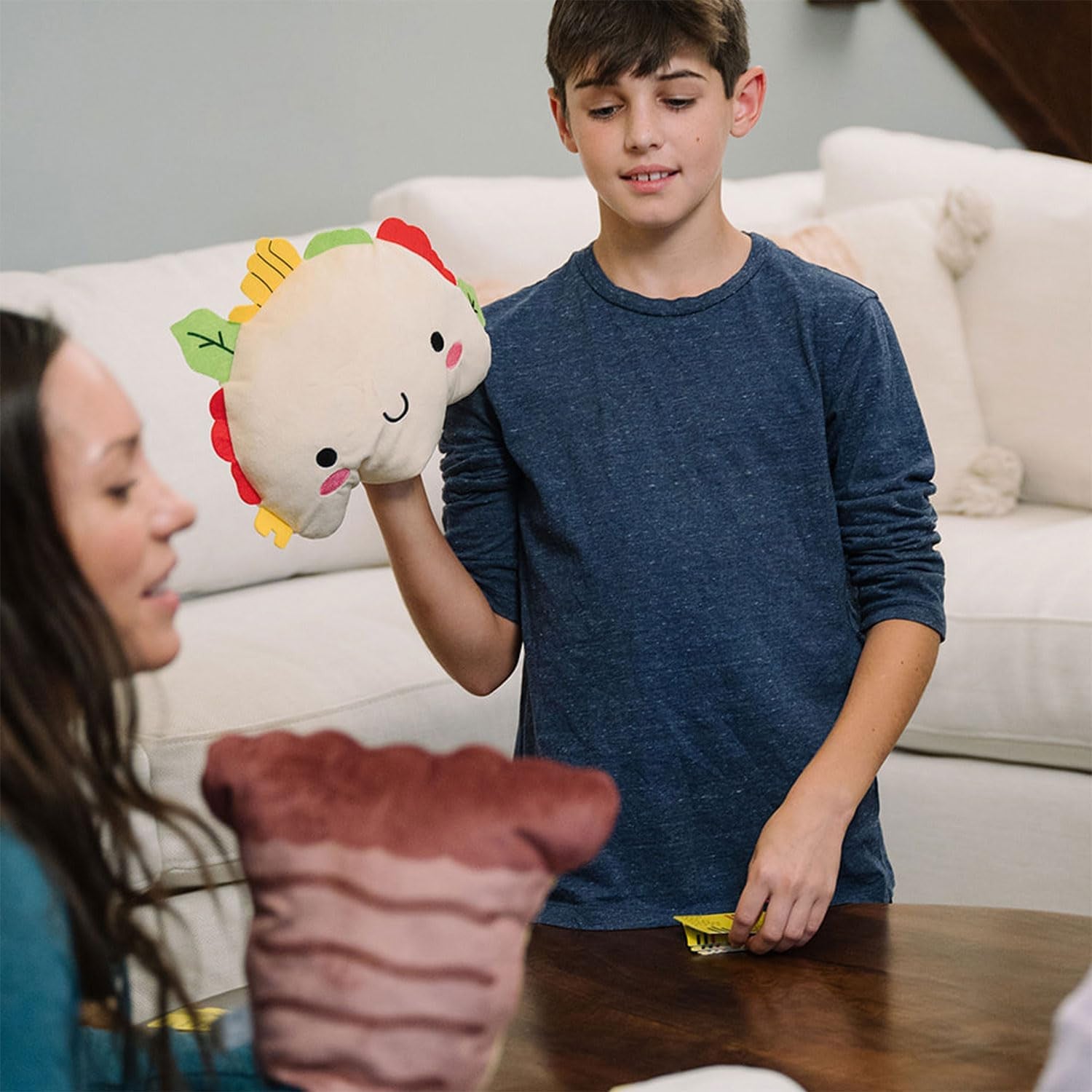 Juego de Cartas - Juego de Mesa Taco Cabra Queso Pizza - Peluche - Ludilo