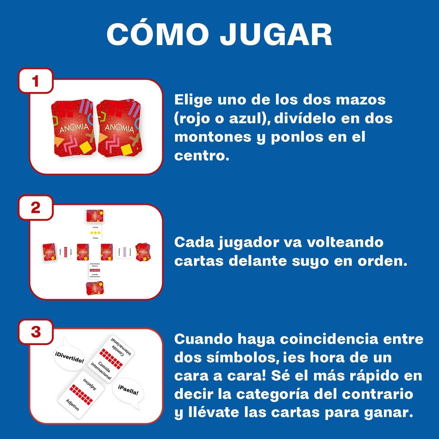 Juego de Cartas - Percepción visual y Velocidad - Anomia - Lúdilo