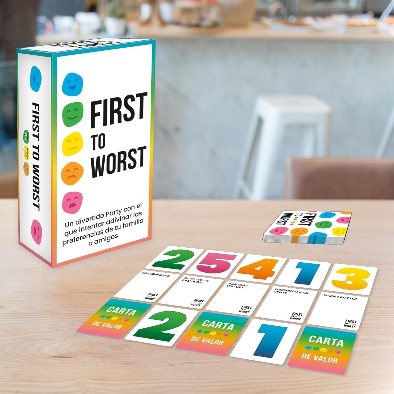 Juego de Mesa - Juego de Cartas First To Worst - Ludilo