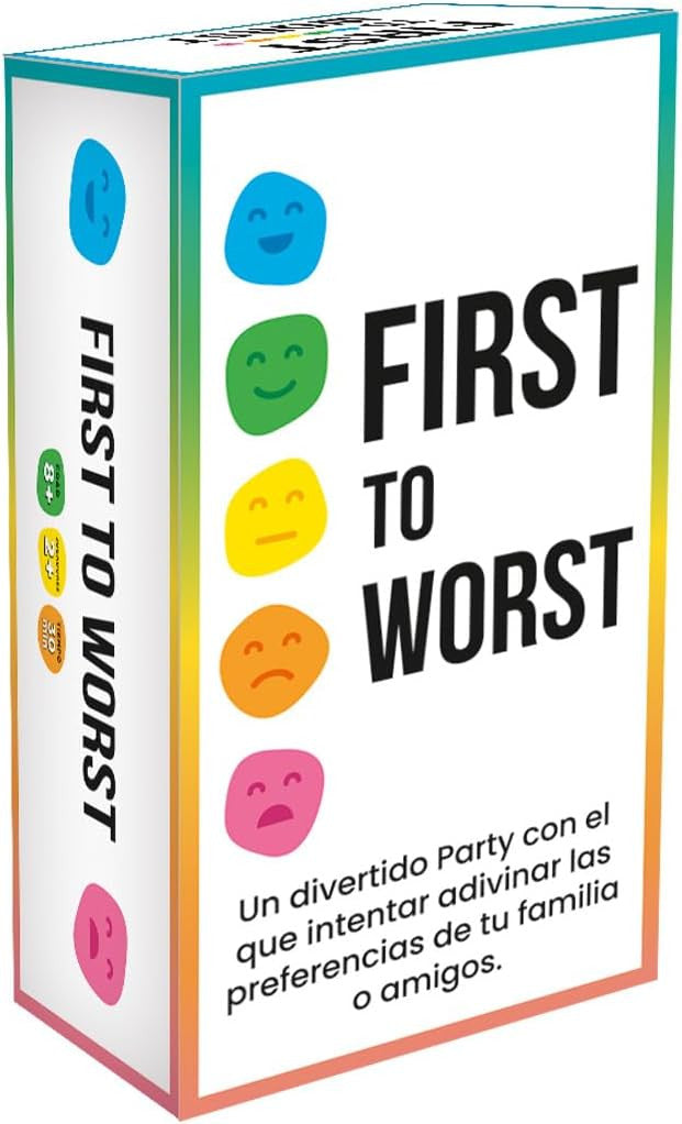 Juego de Mesa - Juego de Cartas First To Worst - Ludilo