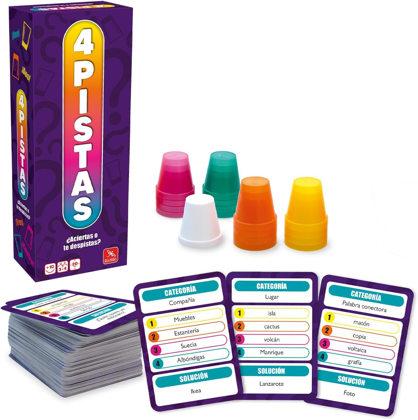 Juego de Estrategia - Juego de Mesa - 4 Pistas - Ludilo