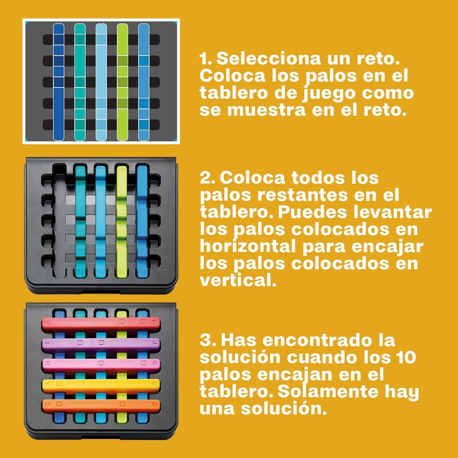 Juego de Lógica y Concentración - Juego de Mesa - IQ Stixx - Ludilo