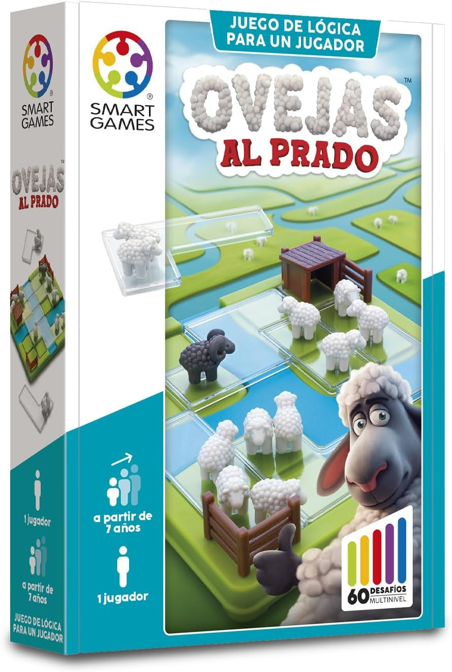 Juego de Lógica - Rompecabezas - Juego de Mesa Ovejas al Prado - Ludilo