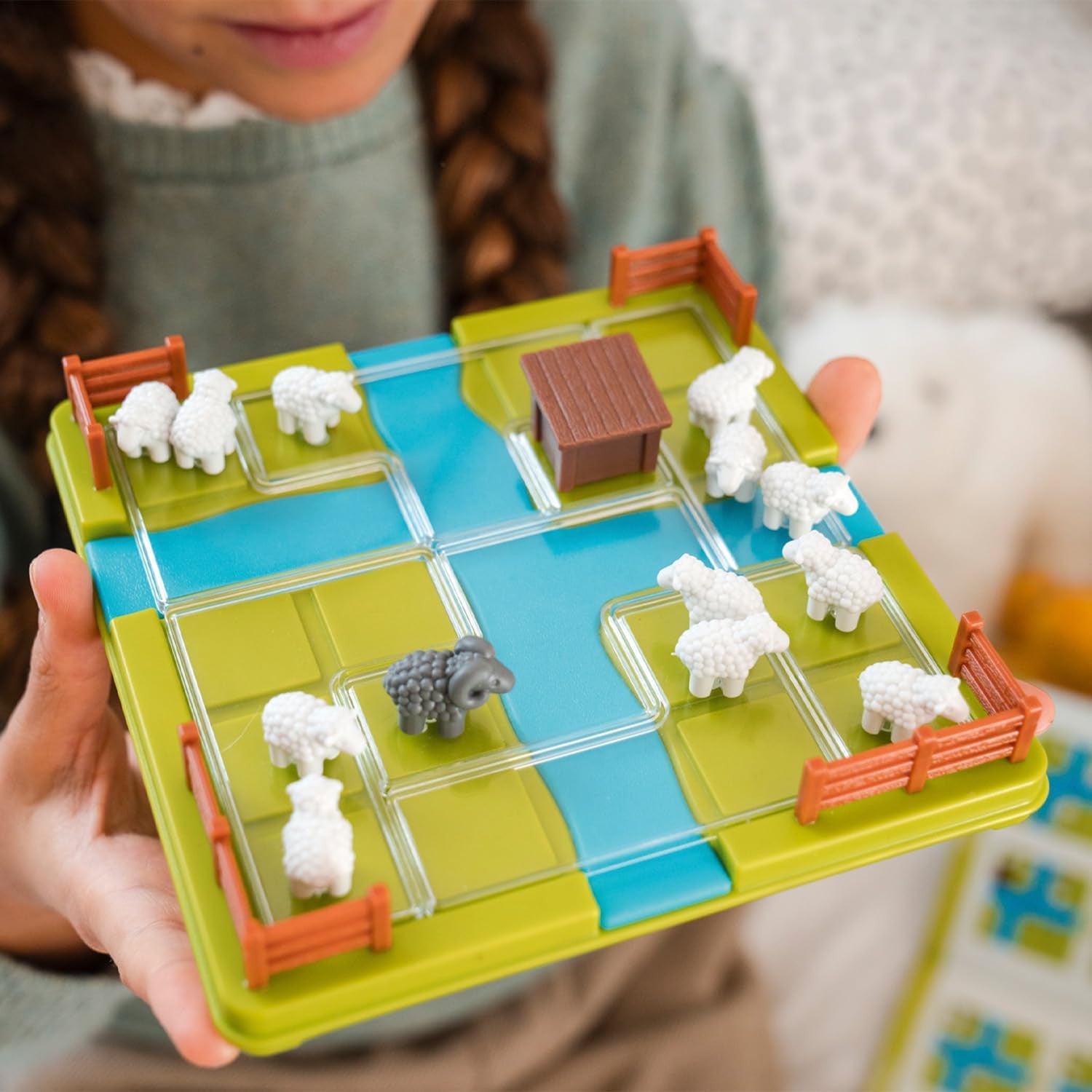 Juego de Lógica - Rompecabezas - Juego de Mesa Ovejas al Prado - Ludilo