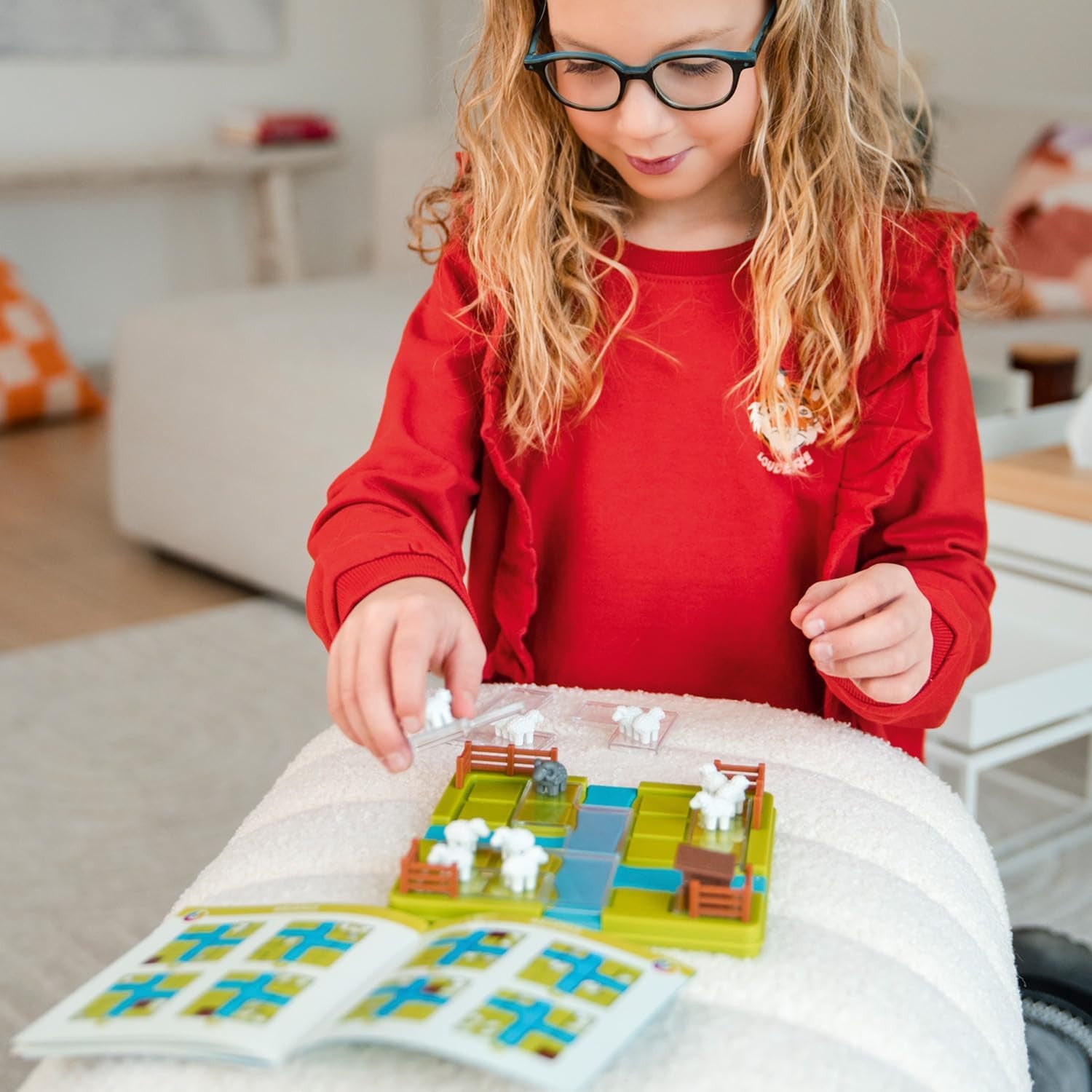 Juego de Lógica - Rompecabezas - Juego de Mesa Ovejas al Prado - Ludilo