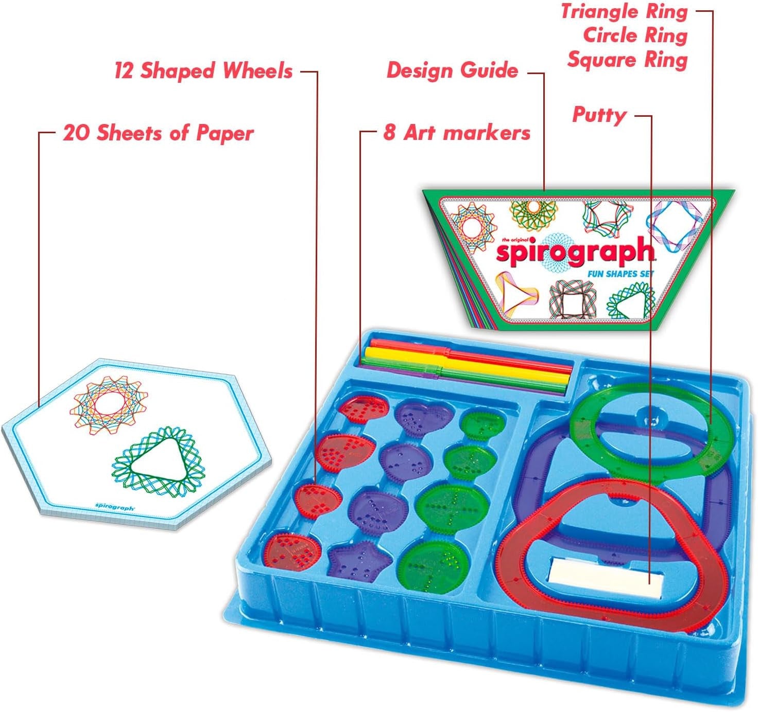 Juego de Manualidades - Sprirograph Formas Divertidas - Ludilo