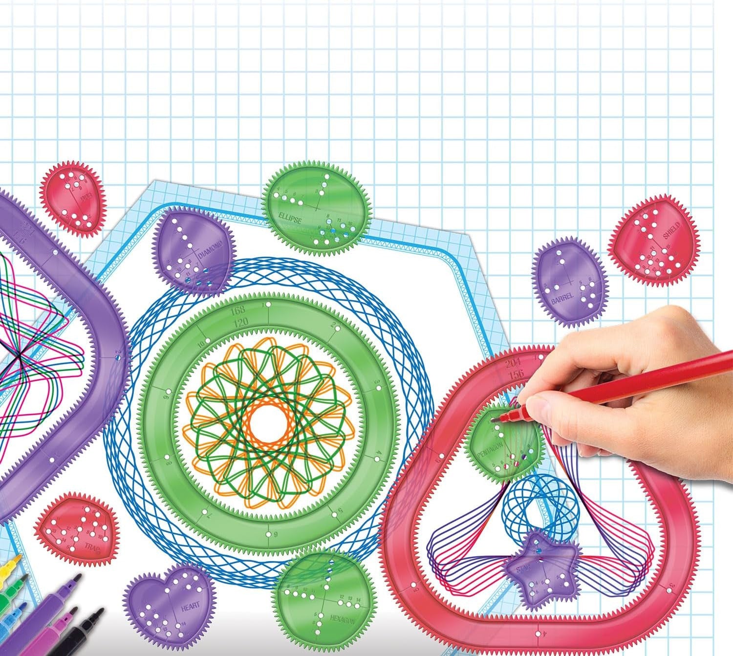 Juego de Manualidades - Sprirograph Formas Divertidas - Ludilo