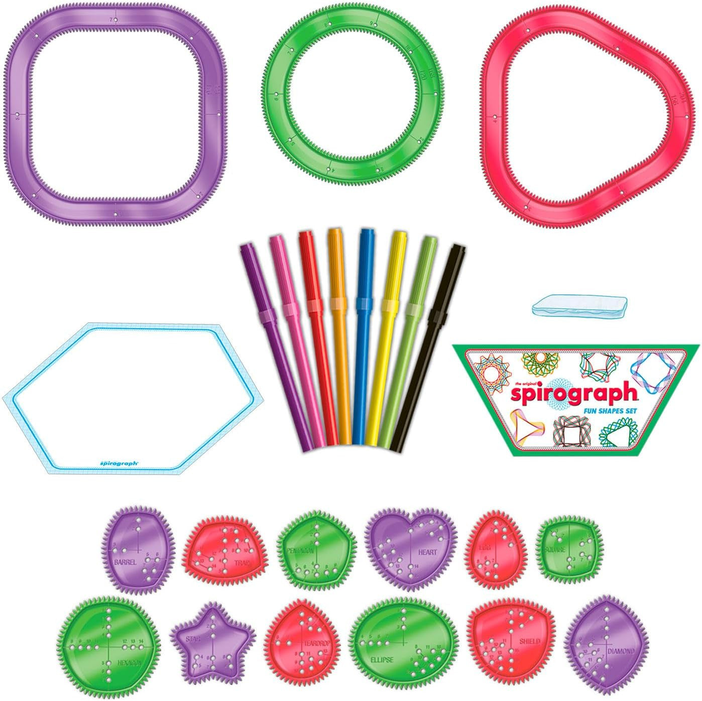 Juego de Manualidades - Sprirograph Formas Divertidas - Ludilo