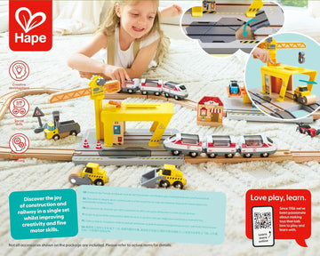 Grúa de Construcción para Niños - Railway Crane Construcción - Hape