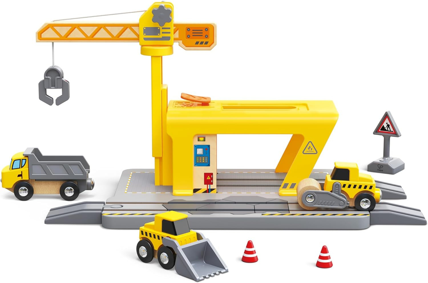 Grúa de Construcción para Niños - Railway Crane Construcción - Hape