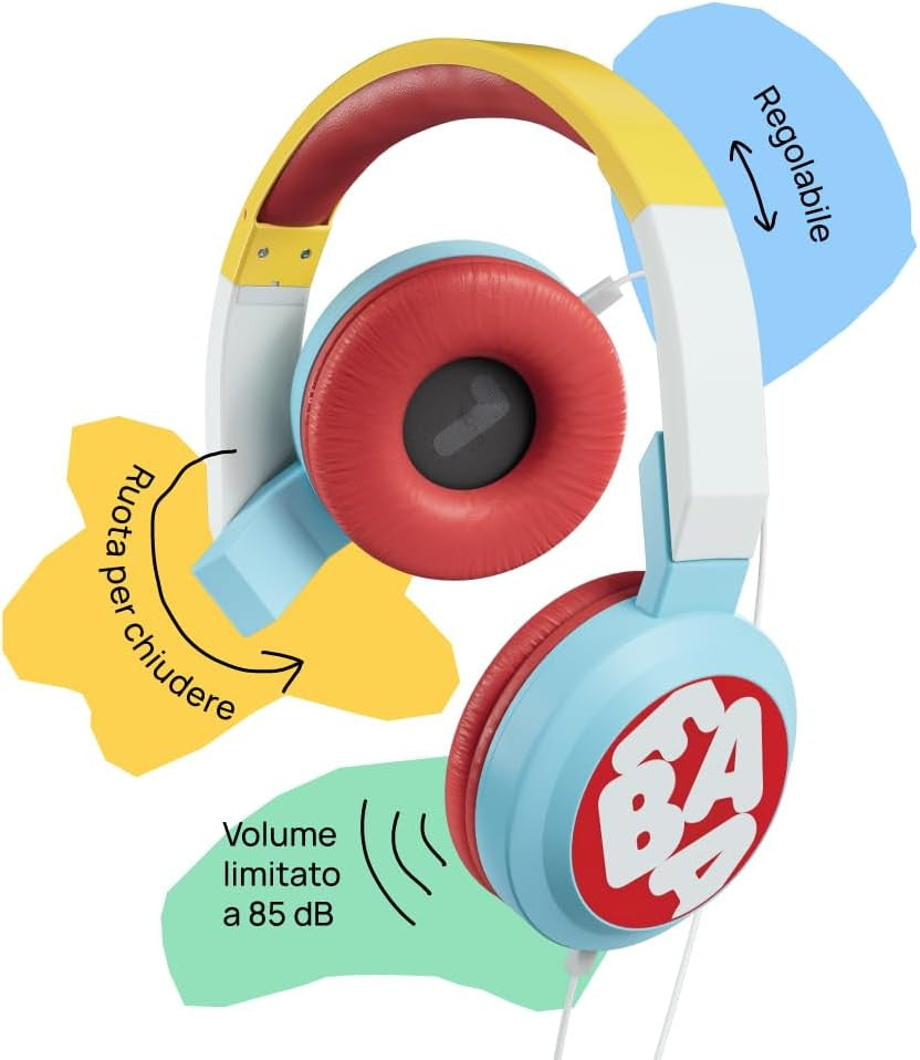 Auriculares - cascos con cable - faba headphones dudun - faba hpw40002