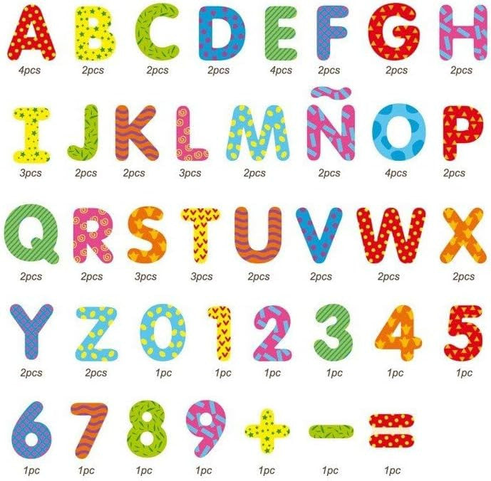 Letras y números magnéticas - andreu toys