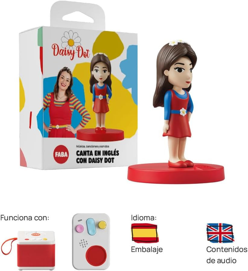 Música en Ingles - Personaje Sonoro Canta Inglés Con Daisy Dot - Faba FFE30008