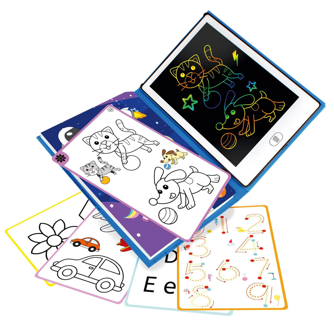 Libro de Dibujo LCD - Dibuja y Borra Imágenes en una Pantalla LCD - Worldbrands 803858