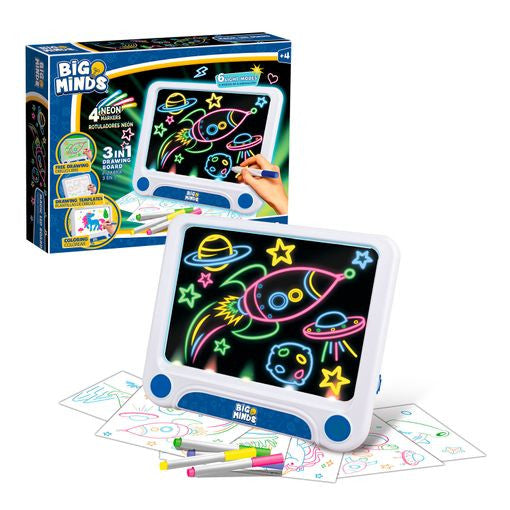Pizarra de dibujo Neon Led - Dibujo Brillante Neón - Worldbrands BM803857