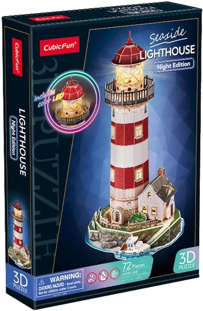 Puzzle 3D - Night Edition : Faro Led - WorldBrands MN803863