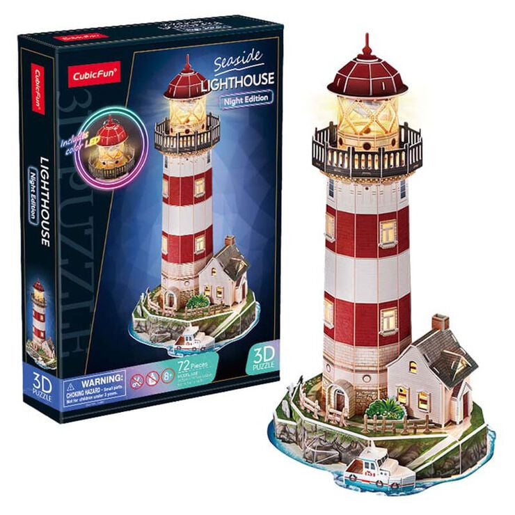 Puzzle 3D - Night Edition : Faro Led - WorldBrands MN803863