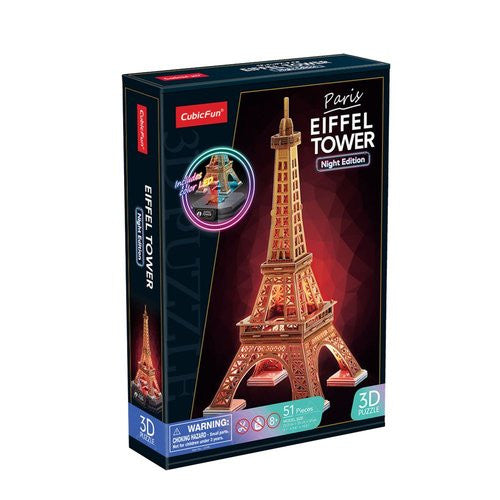 Puzzle 3d : torre eiffel led - worldbrands mn803414