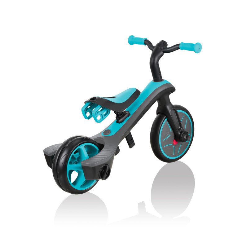Triciclo - Bicicleta de Equilibrio para niños - Explorer Trike 2 en 1 Verde Azulado - Globber 630-105