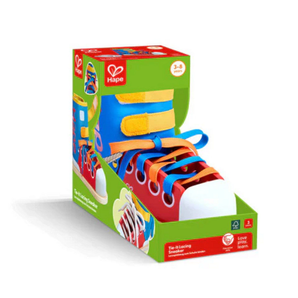 Juego de Motricidad - Aprende a Atar tus Cordones - Tie-It Lacing Sneaker - Hape