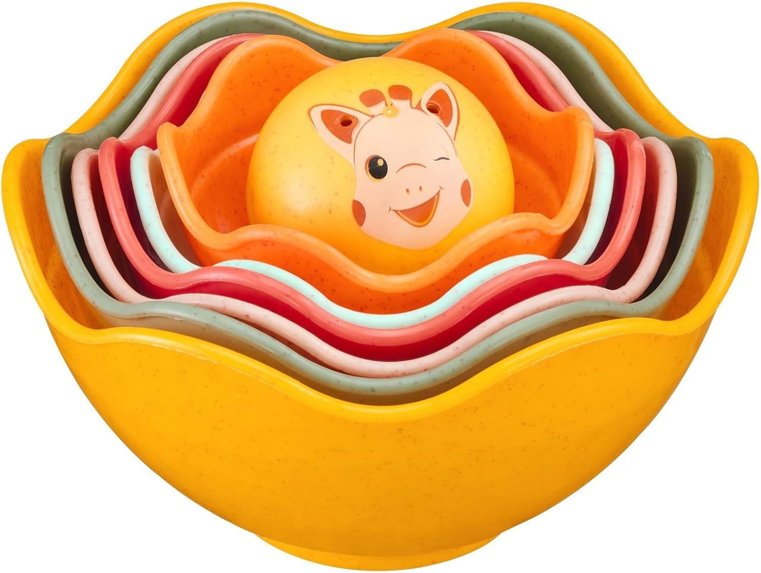 Juego de Motricidad y Lógica - Apilables 6 Cuencos de Colores - Sophie La Girafa 010351