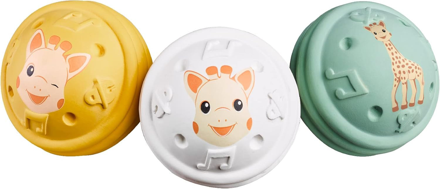 Juego Desarrollo Sensorial - Set de 3 Bolas Musicales - Sophie La Girafa 010504