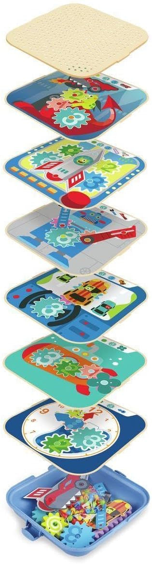 Juego de construcción y engranajes - Hape E1065