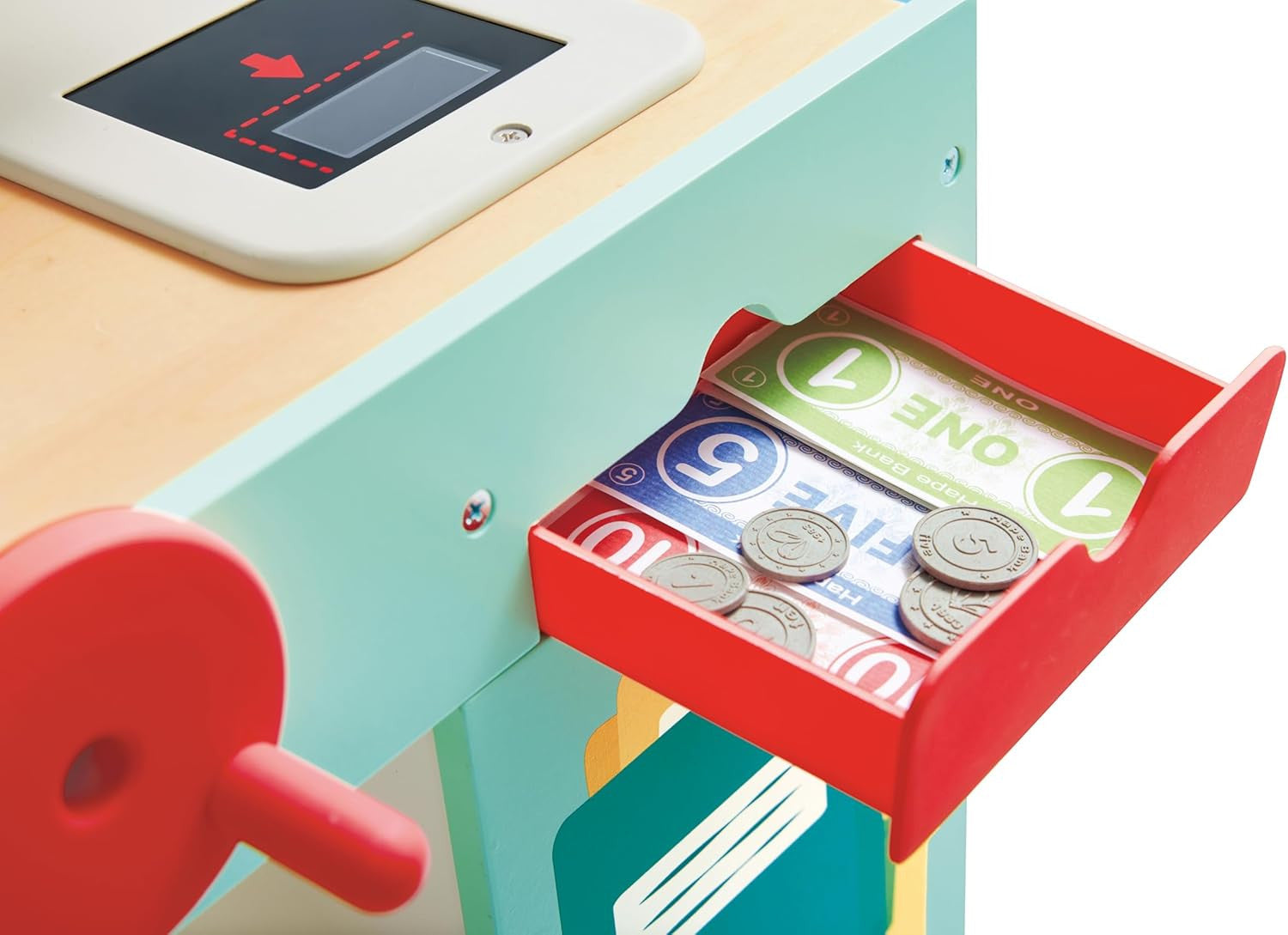 Escáner inteligente y caja registradora del supermercado infantil Hape E3233 – juguete educativo madera