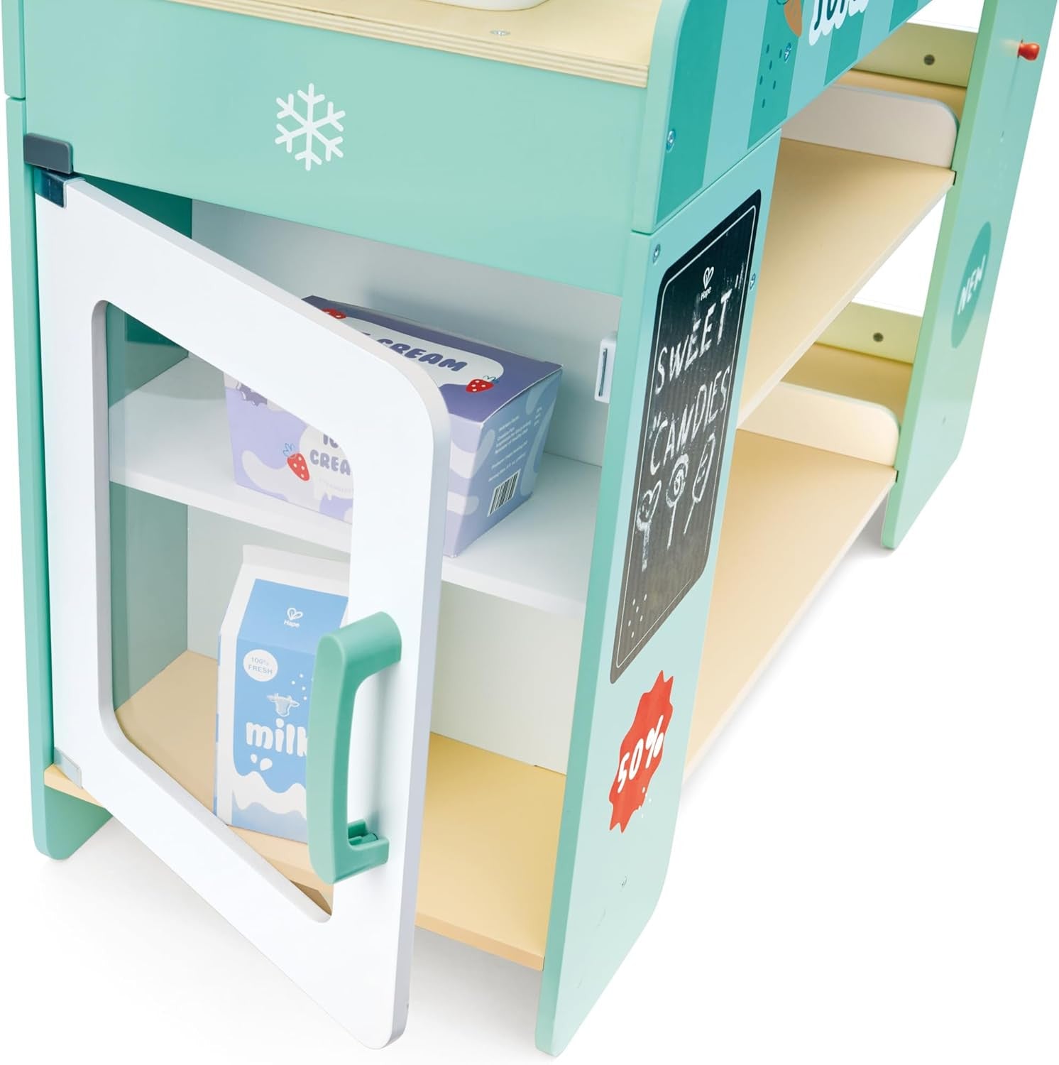 Cinta transportadora manual del supermercado Hape E3233 – juego de imitación para niños +3 años