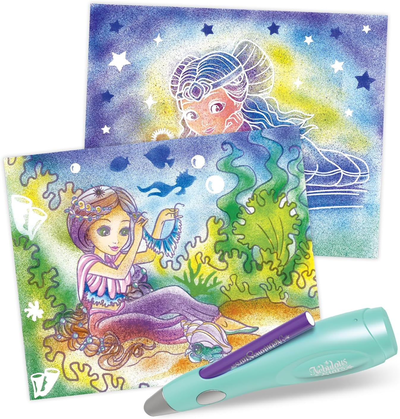 Nebulous Stars Electric Airbrush - Painting Kit with Stencils and Stickers NS11352 