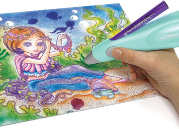 Nebulous Stars Areógrafo Eléctrico - Kit de Pintura con Plantillas y Pegatinas NS11352