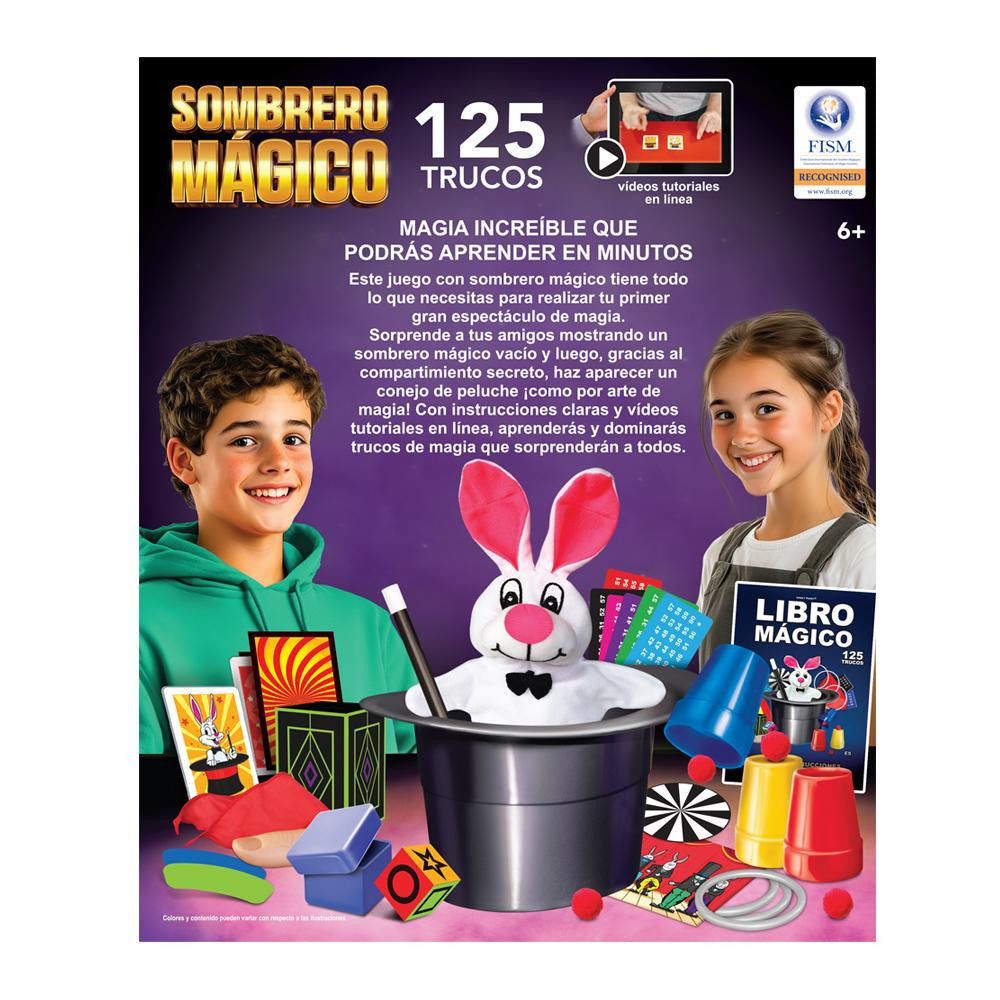 Juego de Magia - Sombrero Mágico 125 Trucos - Hanky Panky