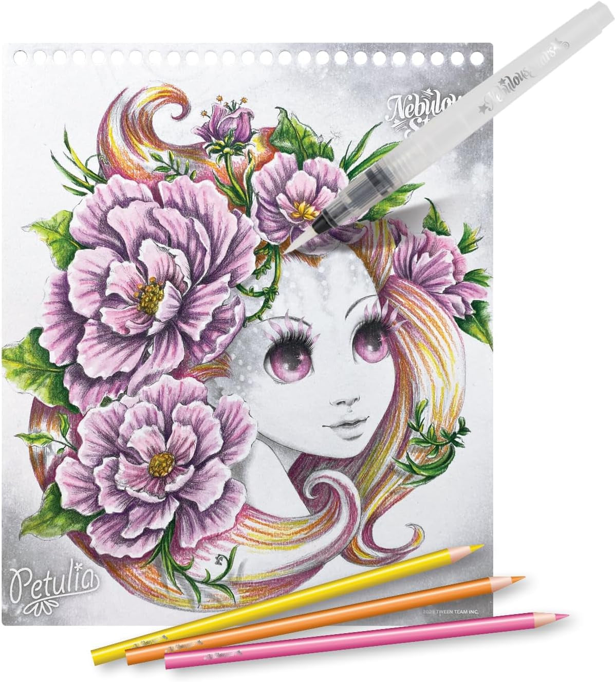 Juego de Manualidades - Cuaderno de Dibujo con lápices de Acuarela - Nebulous Stars NS11133