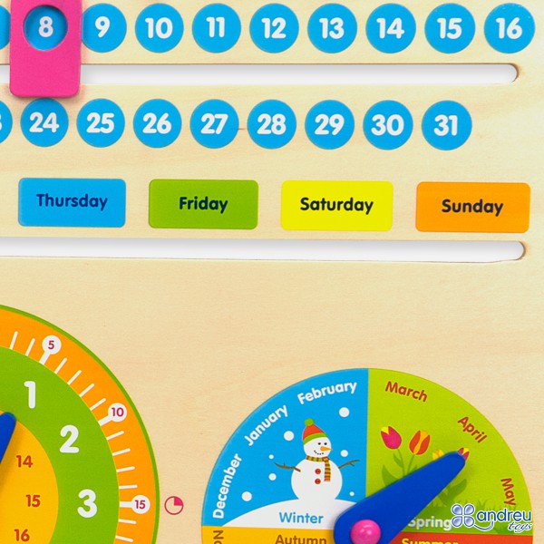 Mi calendario versión inglés.