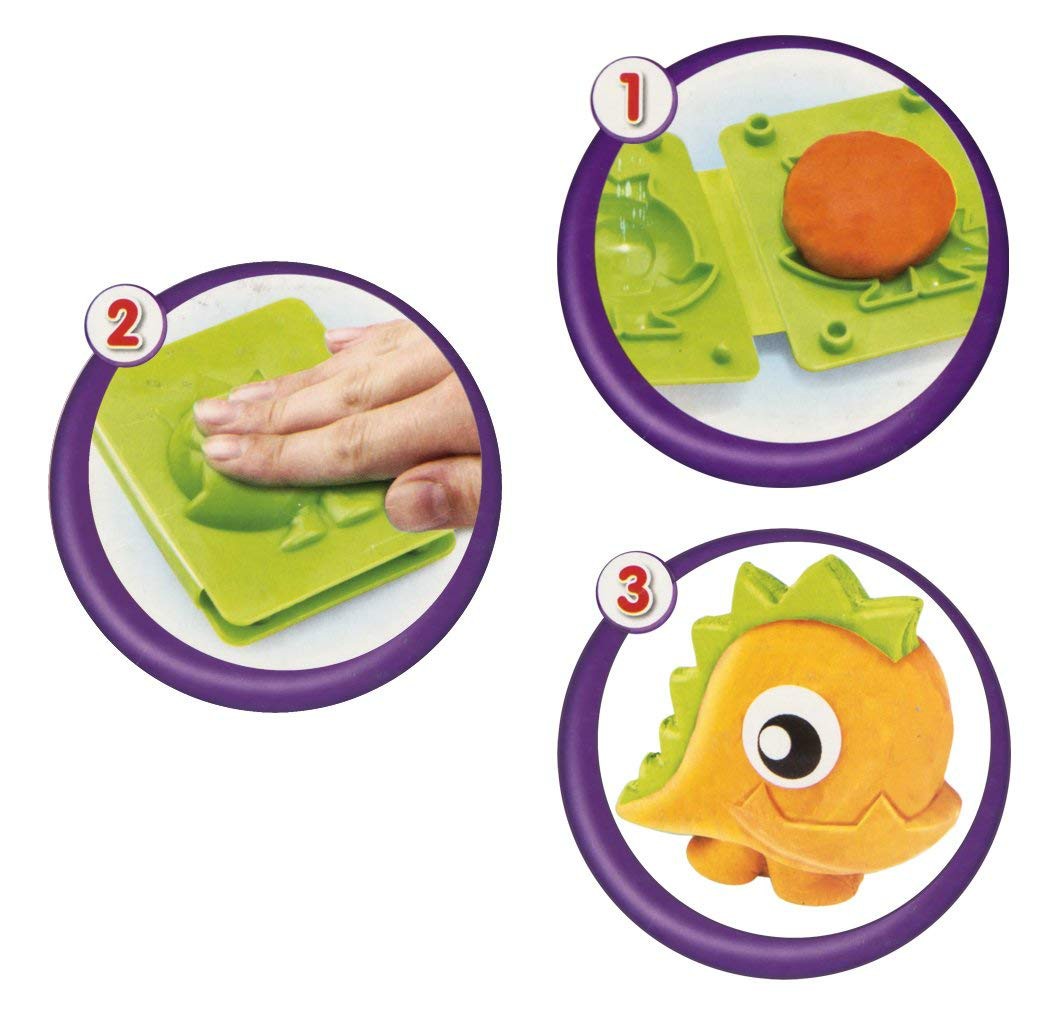 SET PLASTILINA FLUORESCENTE MONSTRUOS
