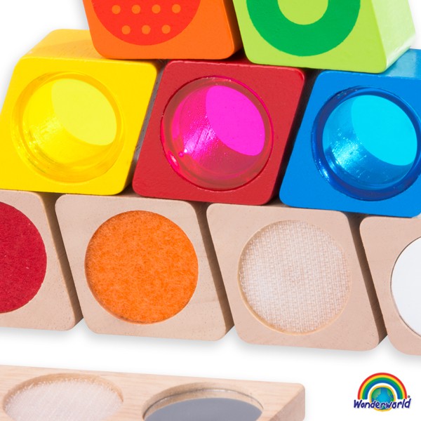 JUGUETE PARA APILAR Y ENCAJAR WONDER SENSORY BLOCKS