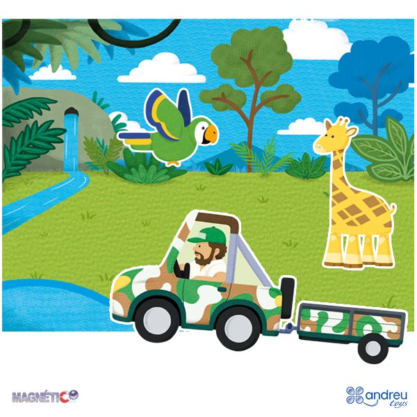 Jungla Magnética Andreu Toys 16027 | Juguete Magnético +3 Años