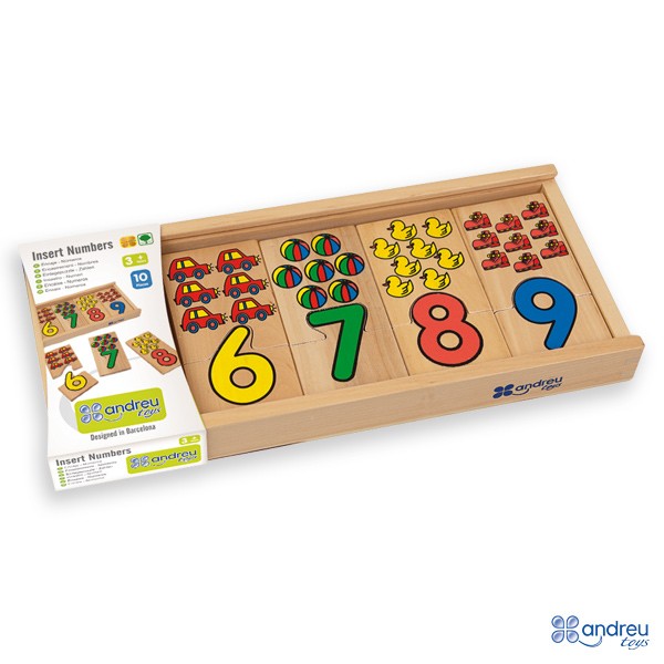 Encaje números madera - andreu toys 16241