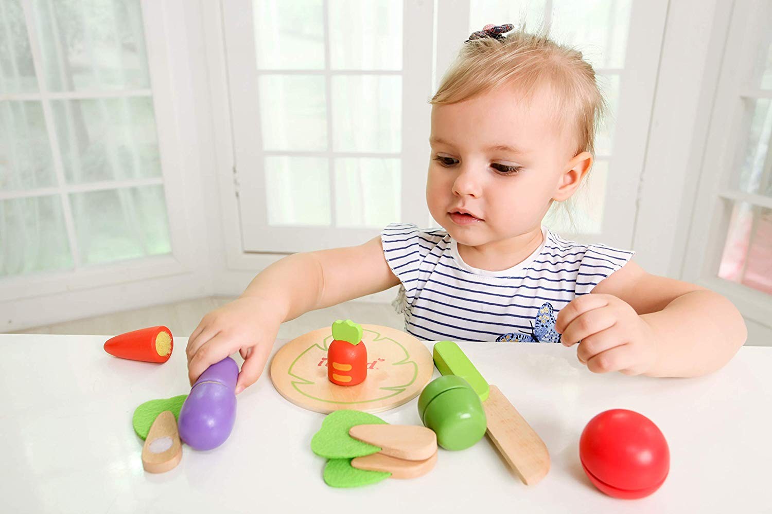 JUEGO DE COMIDA EN MADERA - VERDURAS