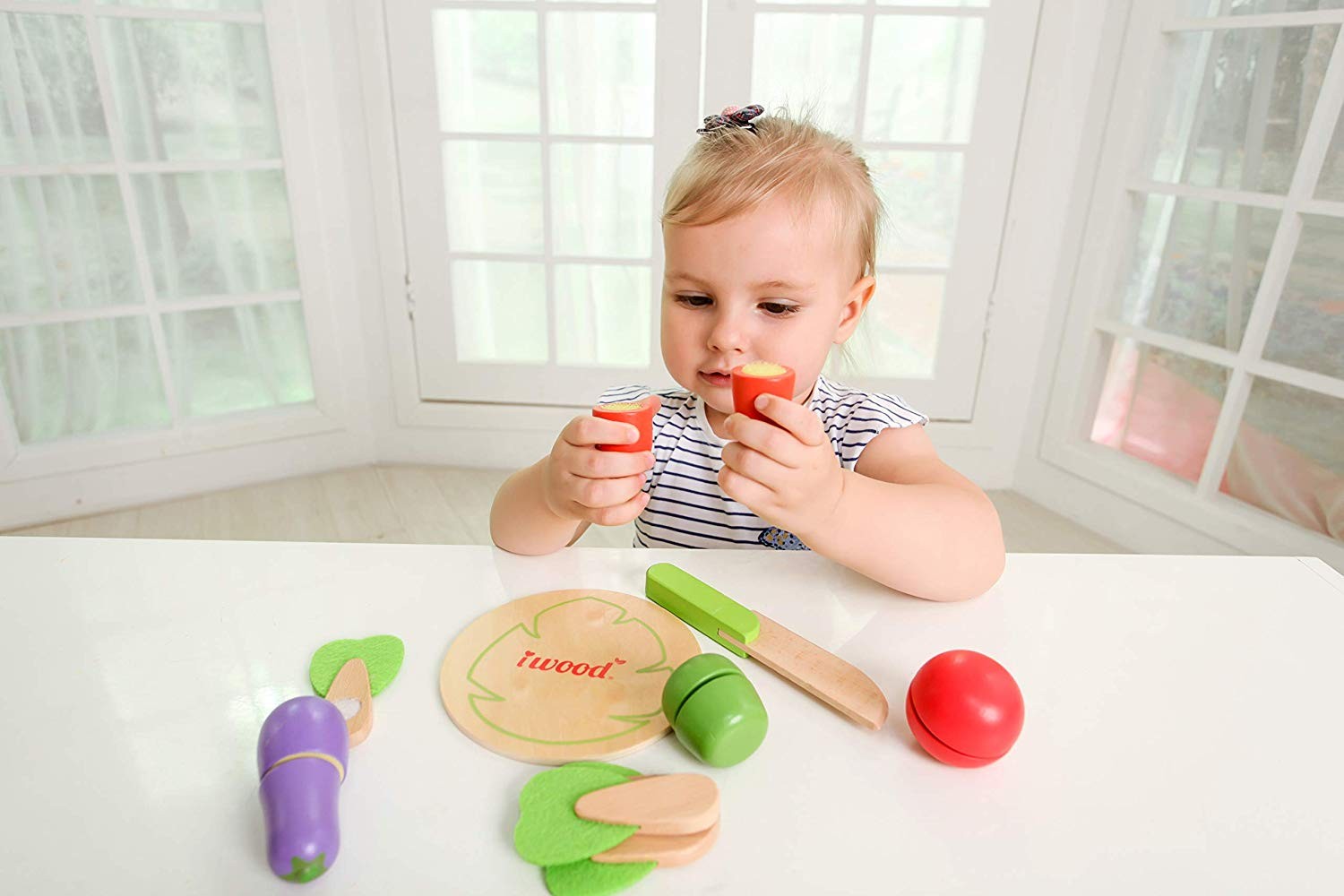 JUEGO DE COMIDA EN MADERA - VERDURAS