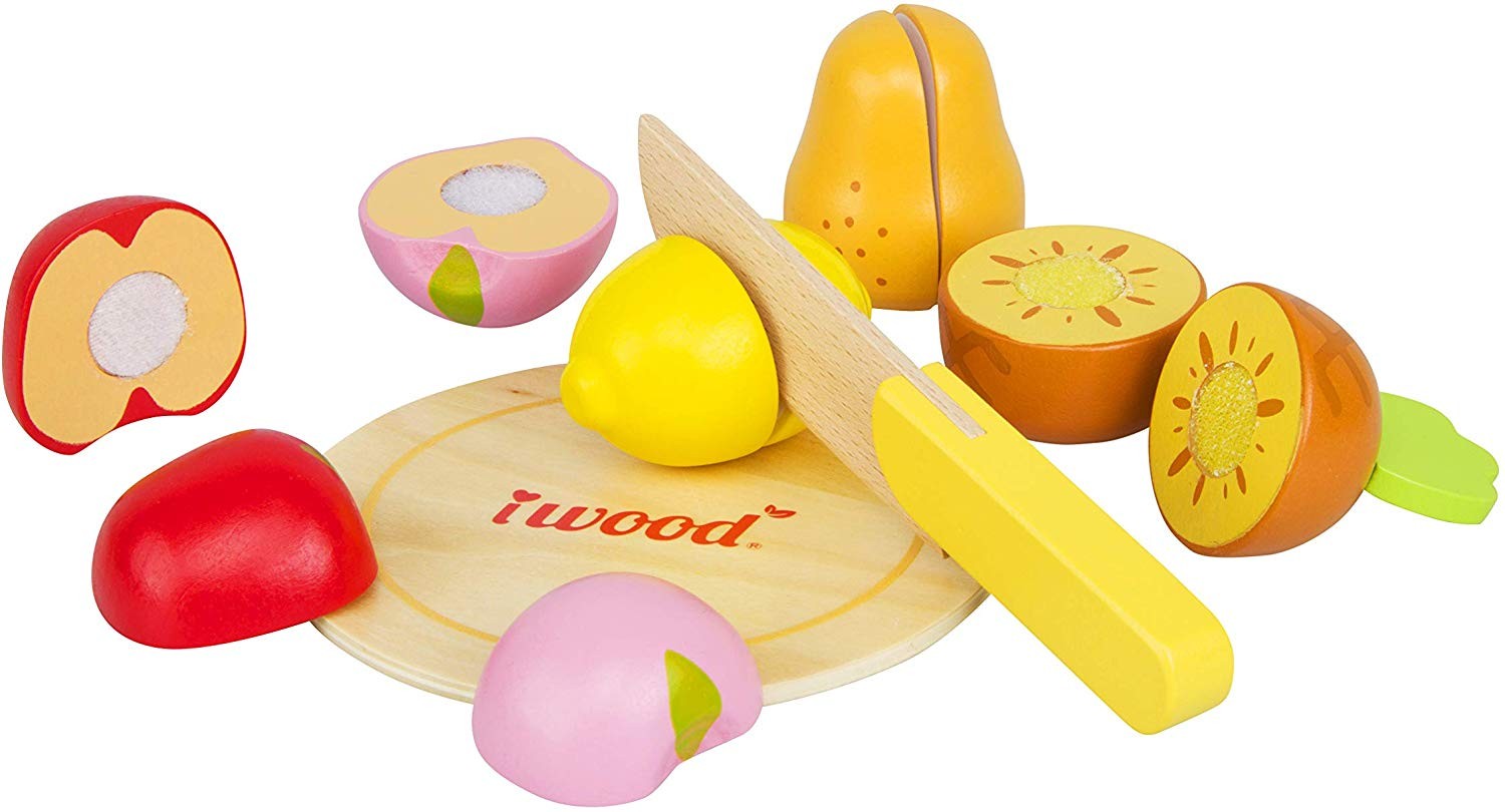 JUEGO DE COMIDA EN MADERA - FRUTAS