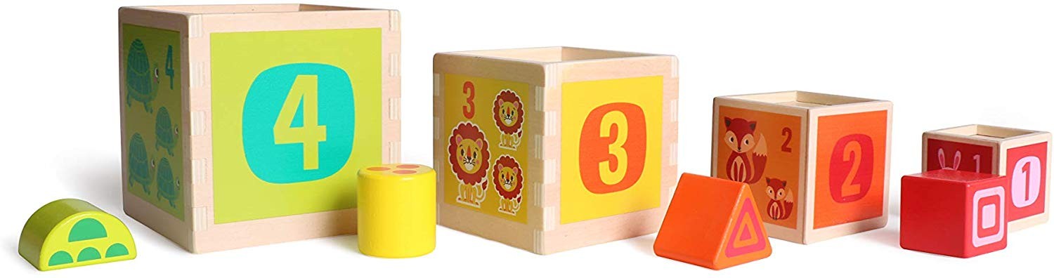 PIRAMIDE DE CUBOS PARA APILAR
