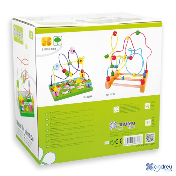 Caja del laberinto Cox con juego de habilidad y concentracion para ninos, regalo educativo infantil