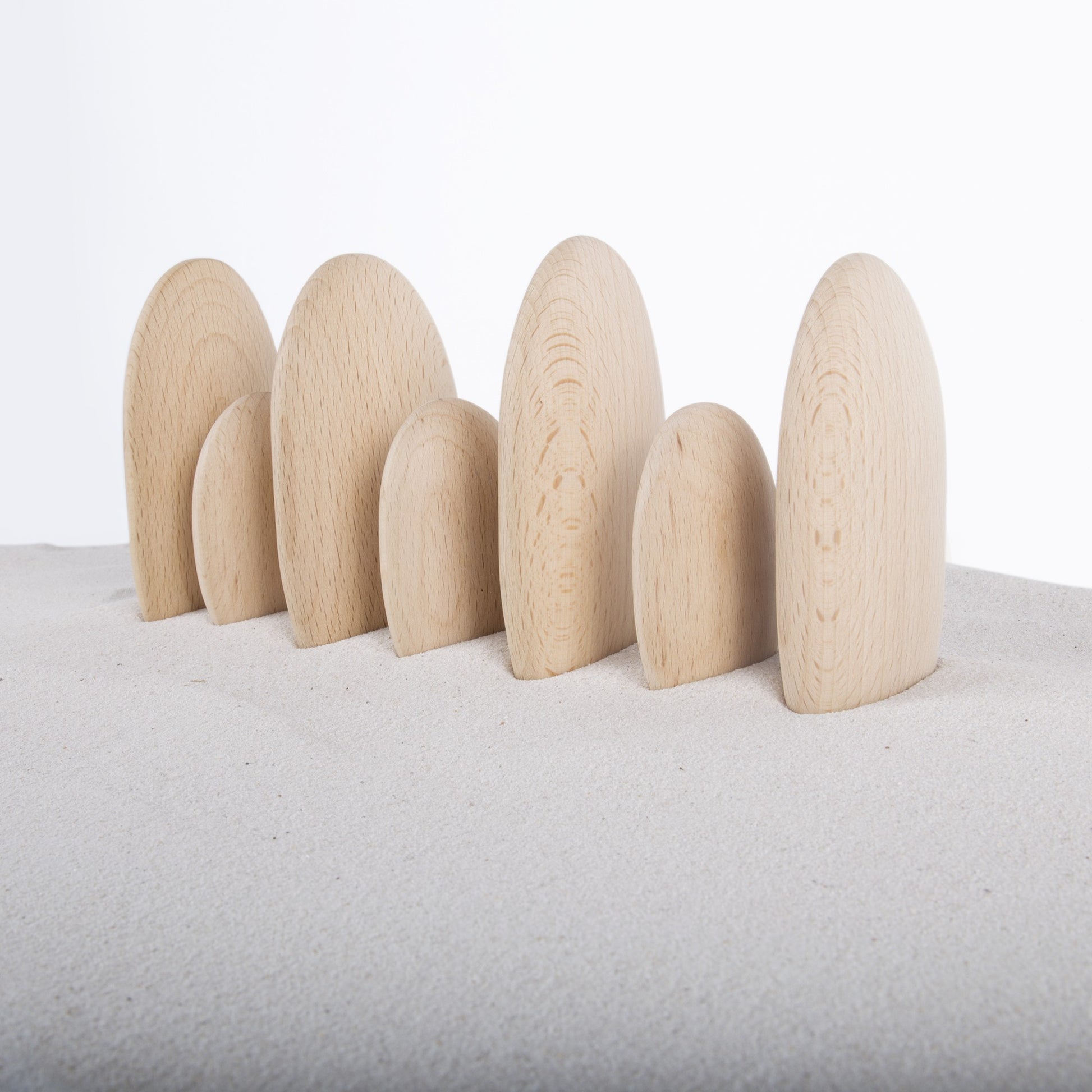 BLOQUES APILABLES MADERA NATURAL PIEDRAS DE RIO - Guidecraft
