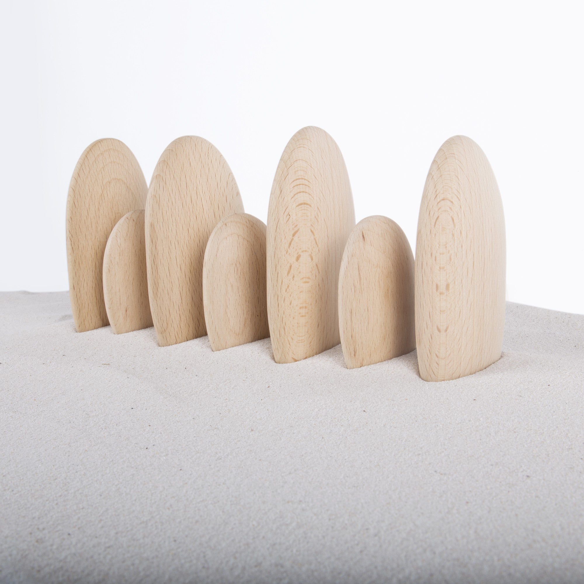 BLOQUES APILABLES MADERA NATURAL PIEDRAS DE RIO - Guidecraft