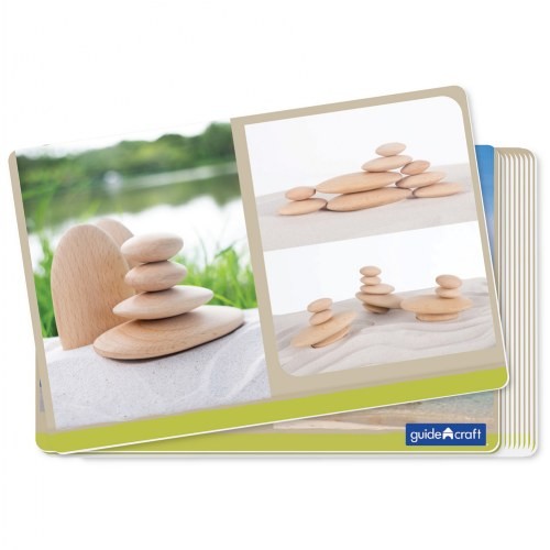 BLOQUES APILABLES MADERA NATURAL PIEDRAS DE RIO - Guidecraft
