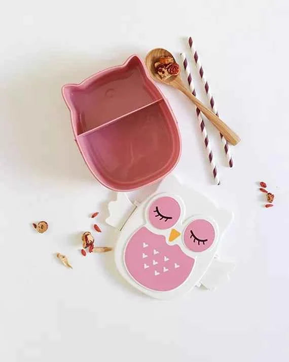 Fiambrera Infantil Búho Rosa YUKO
